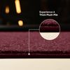 Bright House Solid Color Area Rug Cranberry - 1.5' x 2.25'