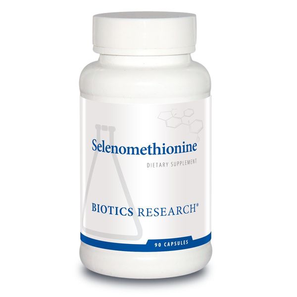 Biotics Research Selenomethionine – High Potency Selenium, Thyroid Gland Function, DNA Production, Cognitive Health, Potent Antioxidant. 90 Capsules