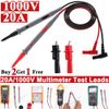 1 Pair Test Lead Probe cable for Digital Multimeter Fluke CAT III 1000V 20A 0.8M