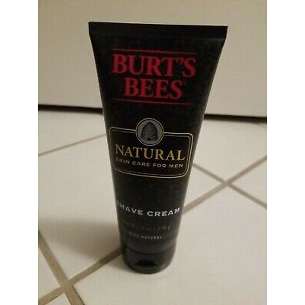 Burt's Bees Natural Skin Care For Men Shave Cream 6 oz Tube Sealed New Skin Care