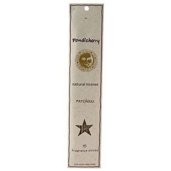 Patchouli Incense Sticks  15 Count By Pondicherry Natural Incense