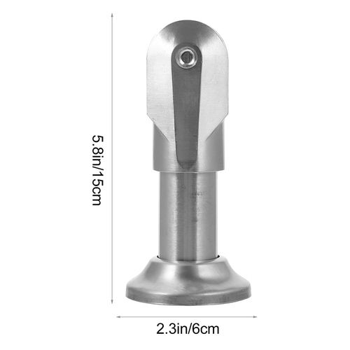 SOESFOUFU 4pcs Stainless Steel Restroom Partition Feet Toilet Partition Support Bracket for Public Restrooms Strong Bearing Capacity Bathroom Fittings