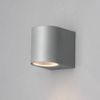 LITECRAFT Irwell Outdoor Wall Light IP44 Rated GU10 Fitting (Silver, 1 Light)