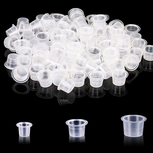 Tattoo Ink Cup - PEPAX 300 Stück Einweg Tattoo Ink Cups Gemischte Größen 9 mm 13 mm 16 mm Tattoo Pigment Cups Kunststoff Tattoo Cups für Tattoo Ink Tattoo Supply Tattoo Kit