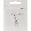 Kaiser Craft "Y" Self-Adhesive Rhinestone Letter, Silver