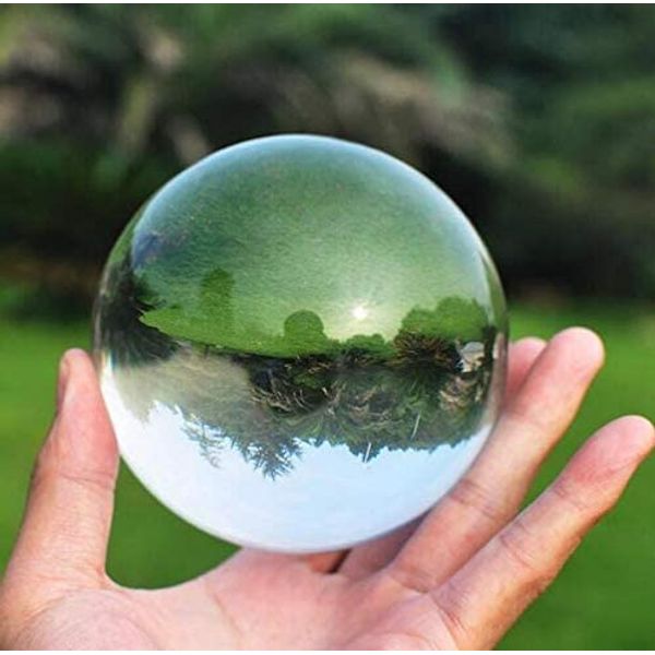 SUMAG Clear Acrylic Ball Crystal Ultra Manipulation Contact Juggling Ball Funny Gadgets for Magicians (70 mm)