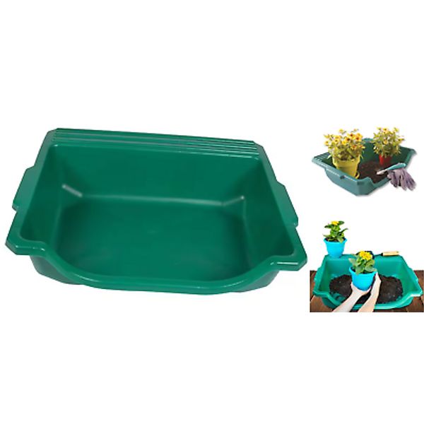 6 in H Table-top Gardener Portable Potting Tray 23.5x21, Seedlings Transplanting