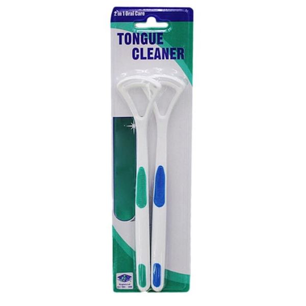 2 Pack Tongue Cleaner Relief From Bad Breath Tongue Scraper For Fresh Breath For Adults