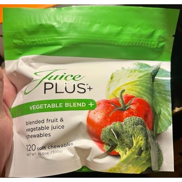 Juice Plus+ VEGETABLE BLEND - Blended Fruit & Veg Juice Chewables (120) - 04/24!