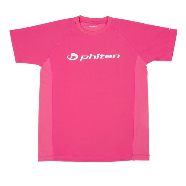 phiten RAKU Smooth Dry Sports Shirt, Short Sleeves With Logo