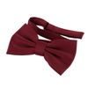 DonDon Bow Tie Bordeaux Red pre-tied Bow - adjustable(Size: One size)