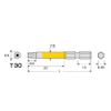 ANEX ACTX-3065 Color Bit Hex Robe Single Head T30x65 with Hole
