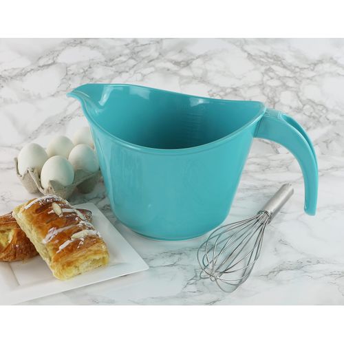 Reston Lloyd Non-Slip Base Erogonomic Space Saving Detachable Handle, 2 QT Heavy Duty BPA-Free Microwave & Dishwasher, Turquoise
