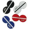 Shot Saver | Golf Ball Marker | Red | Silver | Golf | Golf Course Marker | 8 Shape