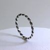 Sterling Silver 2mm Stacking Twisted Rope Ring Size S (I - U Available)