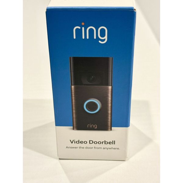 NEW NIB Ring Doorbell Smart Wifi Video Doorbell Battery-Powered Venetian Bronze