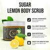 Exfoliating Body Scrub Polish Sugar Cellulite Exfoliator, Stretch Marks Lemon