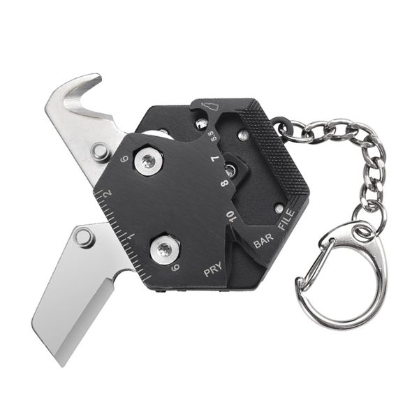 14-in-1 Multi-Tool Trolley Token – Versatile Keychain Tool for Shopping Carts, Bikes, and More