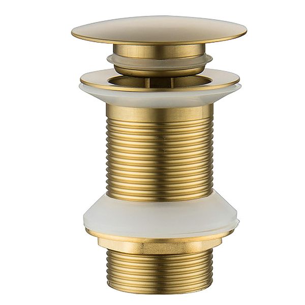 Bathroom Sink Plugs Basin Plug Pop Up Plugs for Wash Basin,Drain Slot Plug Waste Drain Brushed Gold Brass,for Bathroom Washbasin Sink Basin Seals