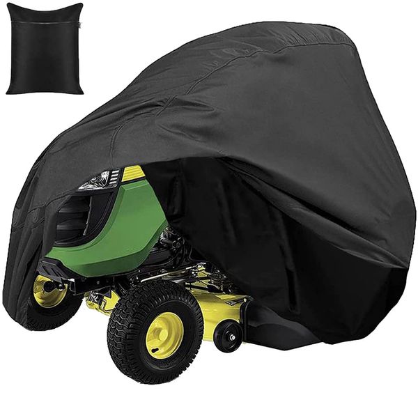 Skyour Lawn Mower Cover Waterproof Garden Ride-On Tractor Cover Outdoor Storage Dust Snow Rip-resistant Riding Lawn Mower Protector Covers (L: 71x43x45in)