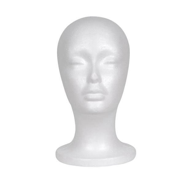 Female Foam Mannequin Head Wig Display Holder Lightweight for Home Salon Style B