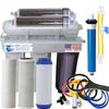 Aquarium Reef Reverse Osmosis & Deionization System w Manual Flush 75 GPD.