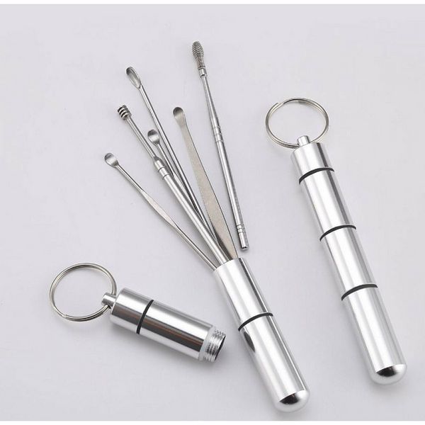 Sungjoo Company Stainless Earpick Silver 6pcs, 6pcs Set + Gift