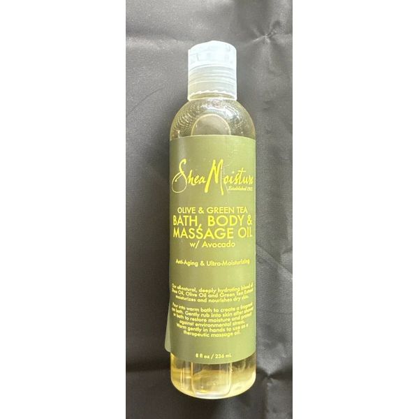 SHEA MOISTURE BODY OIL MASSAGE OIL COCONUT OLIVE GREEN TEA HIBISCUS 8 OZ