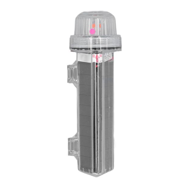 Solar Light, Solar Warning Light, Fully Sealed Light Control, Easy to Install for Construction Site (Red Light)