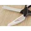 Digitaland No Cutting Board Clever Cutter with Wall Stand, Black