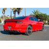 For 15-Up Dodge Charger Base | SRT MATTE BLACK Rear Bumper Quad Exhaust Diffuser