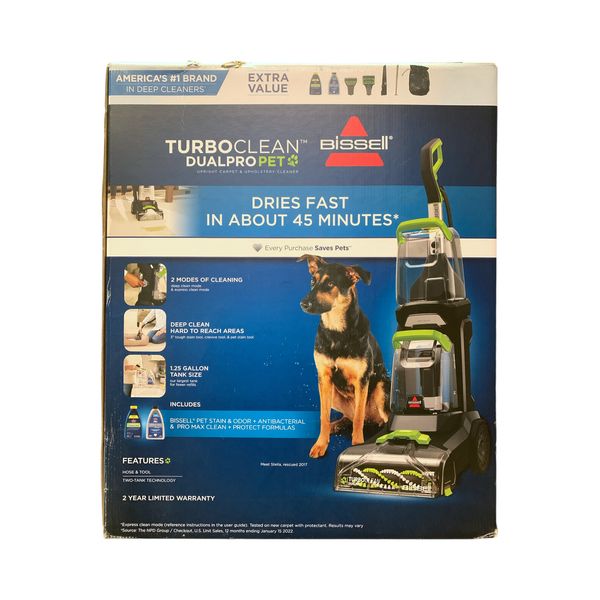 Bissell TurboClean DualPro Pet Upright Carpet and Upholstery Cleaner