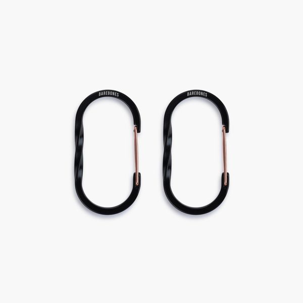 Barebones Living 20230033001005 Wire Gate Carabiner, M, Black