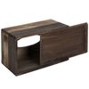 MyGift Rustic Dark Torched Wood Rectangular Tissue Box Holder