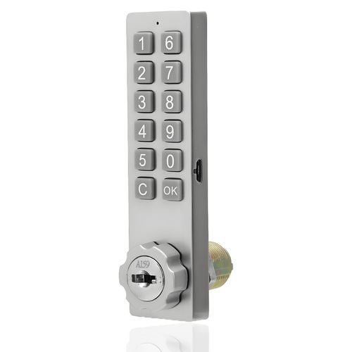 Electronic Cabinet Lock, Digital Password/Key 2 in 1 Cabinet Zinc Alloy Anti-Theft Drawer Keyless Electronic Security Lock for Drawers Cabinets Lockers