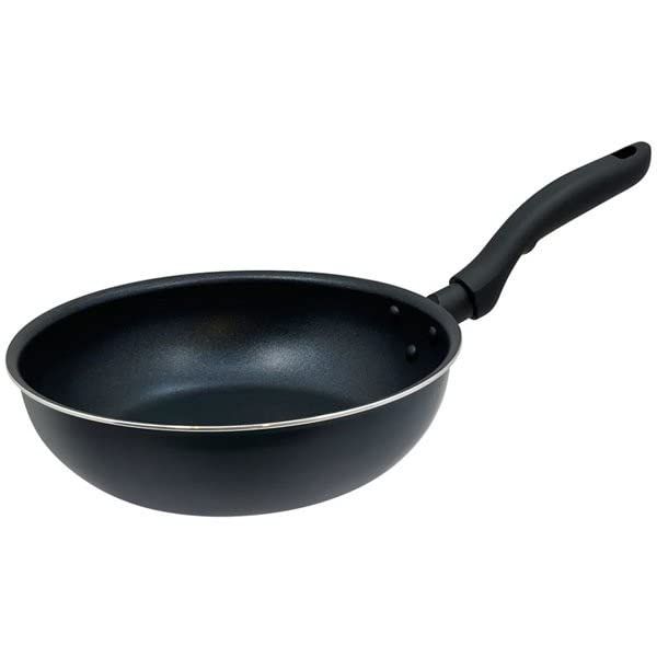 Wahei Freiz Moist RB-2693 Deep Frying Pan, 9.4 inches (24 cm), Fluorine Resin Treatment, Compatible with Induction and Gas Fire