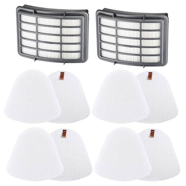 LINNIW Premium 4+2 Pack Vacuum Filter Replacement Compatible Shark Navigator Lift-Away NV350, NV351, NV352, NV355, NV356E, NV357, NV360, NV370, NV391, UV440, UV490, UV540,Replacement XFF350 XHF350