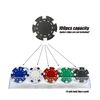 SEETOOOGAMES 10 Pieces Clear Acrylic Poker Chip Racks