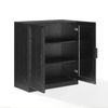 Crosley Furniture Essen Stackable Kitchen Pantry Storage Cabinet in Black