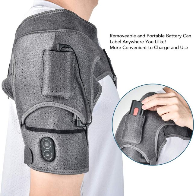 Heated Shoulder Wrap with Vibration, Upgrade Electric Shoulder