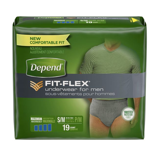 Depend Fit-Flex Incontinence Underwear for Women, Small, 19 ct