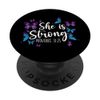 Christian Bible Verse Quote Butterfly Proverbs 31:25 PopSockets Swappable PopGrip