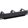 InLine® 10 Inch Cable Management Panel 3 Brackets RAL 9005 Black