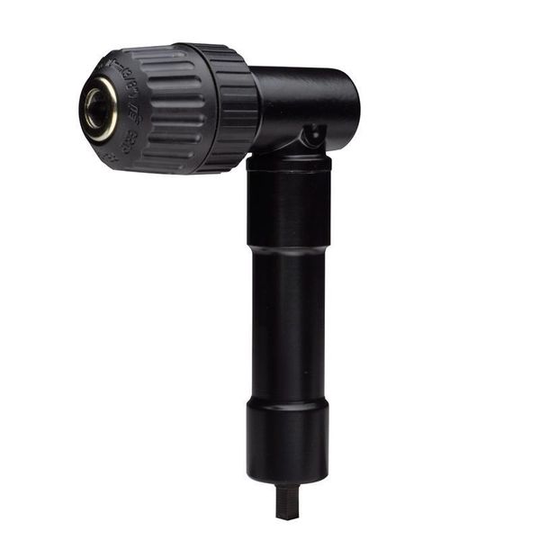 Heavy Duty Right Angle Drill Attachment- Steel, Keyless Chuck