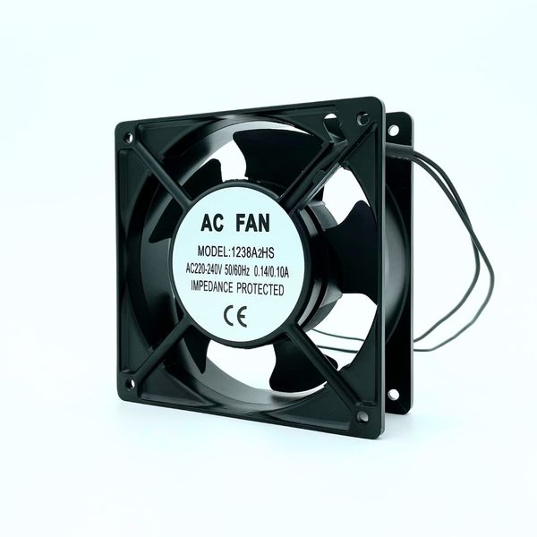 AirTech-UK Axial Cooling Fan Motor - High-Performance AC 220-240V Fan for Ovens,Fridges and Ventilation-Reliable and Durable Motor with Sintered Iron Sleeve Bearing-Compact Size (120mm x 120mm x 38mm)