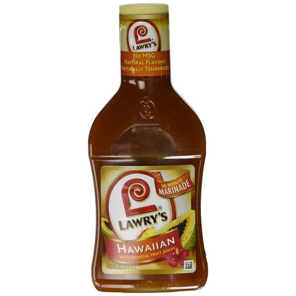 Lawry's, Hawaiian with Tropical Fruit Juices Marinade, 12oz Bottle (Pack of 3)