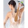 Beechwood Bath and Shower Body Brush with Nature Boar Bristles, Long Hand Wooden Dry Bath Body Back Brush, Perfect Spa Gift