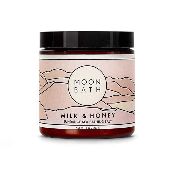 Moon Bath Bath Milk Honey Sundance Sea Salt Exfoliation Body Scrub Soak Frankincense, Bergamot Lavender Essential Oh