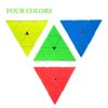 Roxenda Pyramid Speed Cube, 3x3x3 Qiming Pyramid Speed Cube Triangle Cube Puzzle Magic Cube (Stickerless)