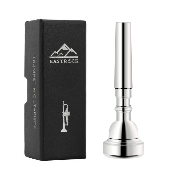 EastRock 3C Trumpet Mouthpiece Silver Plated Bb Trompeta Mouthpiece Trumpet Instrument Accessories Vacuum Packed